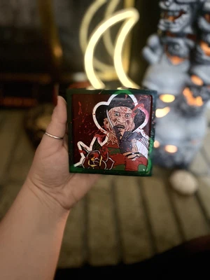 $3.50 • Buy Freddy Krueger Handmade Resin Coaster, 1 Piece