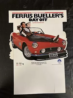 Ferris Bueller's Day Off On Videocassette Video Store Counter Display Standee • $450.95