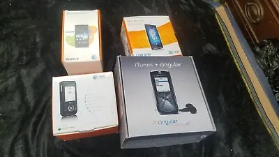 4 Vintage Cell Phones In Boxes Sony Xperia Ion Ericsson X10 & W580i Motorola L7 • $14.99