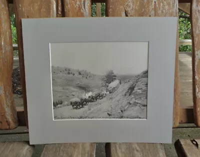 L. A. HUFFMAN Montana Photograph #383  Jerk-line Twelve  On The Old Freight Road • $395