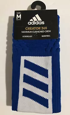 Mens Adidas Creator 365 Basketball Socks 1 Pair Size M (size 6.5-9 Mens) Blue • $14