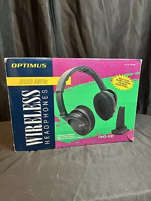 Vintage Optimus 33-1145 900mhz Pro-100 Wireless Headphones Tested/Works • $20.79