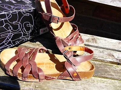 £54 • Buy The Art Company Shoes Brown Leather Sandals  7-8 41