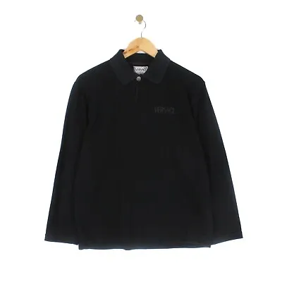 Versace Intensive Polo Shirt 90s Vintage Italian Made Black Womens Size M • $36.98