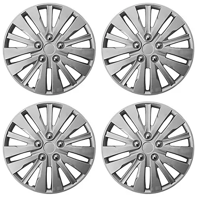 16  Set Of 4 Wheel Covers Full Rim Snap On Hub Caps Fit R16 Tire & Steel Wheels • $41.27