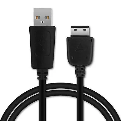  Charging Cable For Samsung GT-E1081 GT-E2550 SGH-B460 SGH-B220 SGH-C200 Black • £14.90