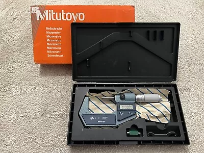 Genuine Mitutoyo 1”-2”  Digital Micrometer (IP54) 293-370 (EXCELLENT CONDITION) • £149.99