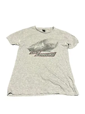 Led Zeppelin Men’s T-shirt Size S Grey United Short Sleeve Rock Band Music • $14.54