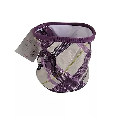 Thirty-one 31 Oh-Snap Bin Retired Plum Plaid New/Unused 5.5  Tall • $11