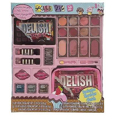 Kiss Me Little Girls Makeup Beauty Set Real Make-Up Lip Gloss Blush & Shadow • $22.88