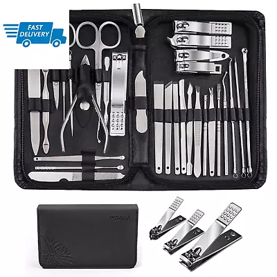 Manicure Set 30-Piece Nail Clippers Pedicure Kit Manicure Kit Nail Kit 5 Color • $22.13