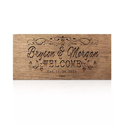 Custom Text Personalized Wedding Welcome Venue Sign Exquisite Decorative Favor • $37.99