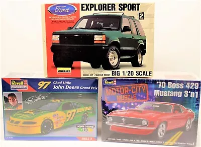 LOT 1:20 BIG SCALE Ford Explorer 1:24 Boss 429 Ford Mustang Pontiac Grand Prix • $47.95