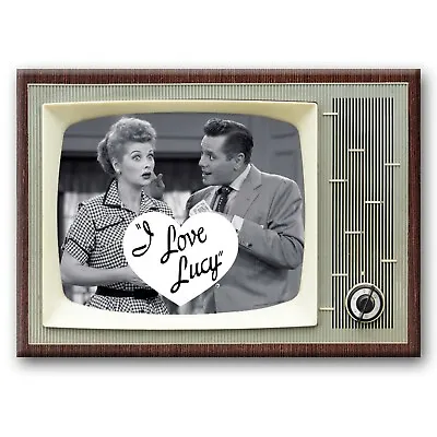 I LOVE LUCY Classic TV 3.5 Inches X 2.5 Inches Steel Cased FRIDGE MAGNET • $9.99