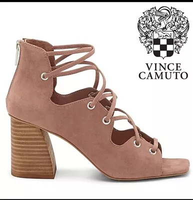 Vince Camuto Nahara Lace Up Sandals Mauve 7 • $15