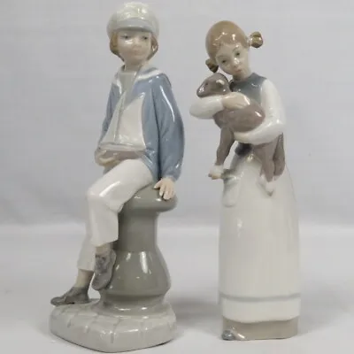 LLadro 4810 Sailor 1010 Girl Holding Lamb Salvador Furio Fulgencio Garcia Spain • $74.99