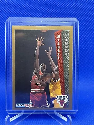 1992 - 1993 MICHAEL JORDAN Fleer Basketball Card #32 Chicago Bulls 92 93 • $3