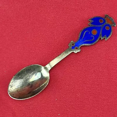 Anton Michelsen Denmark 1974 .925 Sterling Silver W/ Enamel Finish Spoon 1.7 Oz • $65