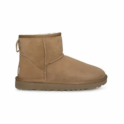 Ugg Classic Mini Ii Chestnut Suede Sheepskin Women's Boots Size Us 8/uk 6 New • $90.99