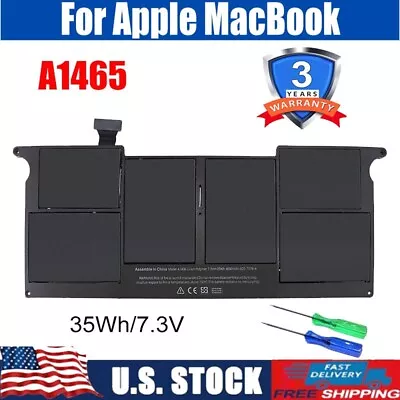 A1465 Battery For Apple MacBook A1406 Air 11  A1370 2011 2012 Early 2015 35Wh US • $21.89