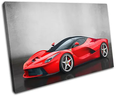 La Ferrari Exotic Supercar Cars SINGLE CANVAS WALL ART Picture Print • £39.99