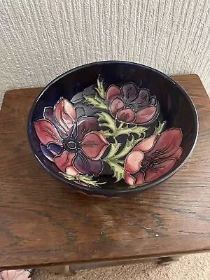 £175 • Buy VINTAGE MOORCROFT POTTERY  ANEMONE PATTERN  BOWL,  17 Cm Diameter