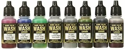 New Vallejo AV Washes Set 8 X 17ml Item Package Quantity 1 Collect Fast Shippin • £21.80