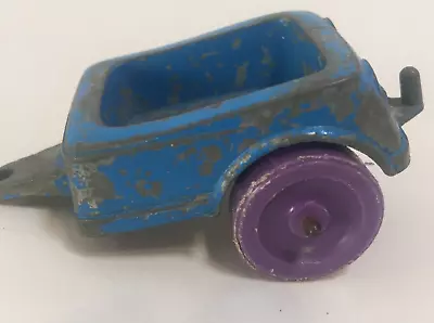 Tootsie Toy Blue Purple Utility Cart Chicago Die Cast Metal Tootsie USA Vintage • $9.99