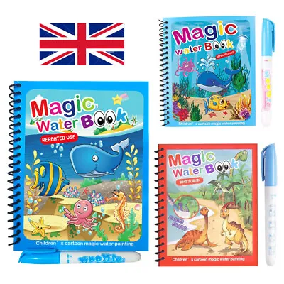 £3.99 • Buy Children's Magic Painting Colouring Book Books Reusable Create Water Art Toys 3+