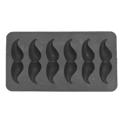 Mustache Shaped Silicone Mold Black Food Grade Household Ice Tray For Home AOS • $9.11