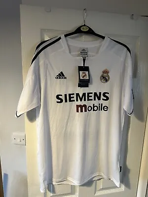 2003-04 Real Madrid Home Shirt Beckham #23 Printing. Size Medium • £38