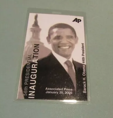 Jan 20 2009 President Barack Obama Inauguration Associated Press Pictorial Pass • $9.95