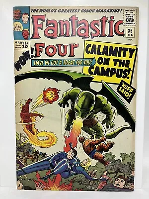 FANTASTIC FOUR #35 1966 Dragon Man / Diablo App • $110