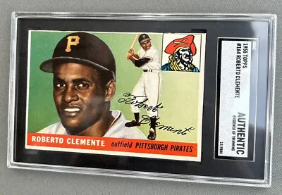 1955 Topps #164 Roberto Clemente Rookie RC SGC Authentic Altered Amazing Color • $1399.99