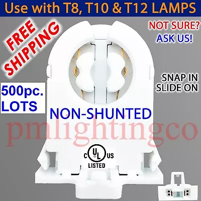 💥WHOLESALE💥T8 LED LAMP HOLDER SOCKET END BASE For L.E.D. TUBES TOMBSTONE1802 • $8.99
