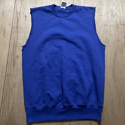 $19.90 • Buy Vintage Champion Sweat Shirt Tank Top Sleeveless Cotton Adults L Made In USA