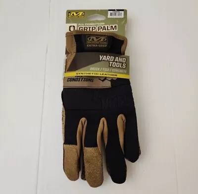 Mechanix Large All Condition Grip Palm Yard And Tools Synthetic Leather Gloves • $17.95