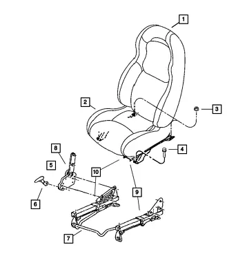 Genuine Mopar Front Seat Back 1CW781X9AA • $814.18