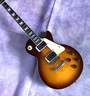 Standard 60s Figured Top Bourbon Burst Electric Guitar HH Pickup 22frets Stock • $235.99