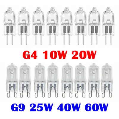 £3.35 • Buy 10X G4 G9 Halogen Clear Capsule Bulbs 10W 20W 25W 40W 60W Watt Replace Bulb Lamp