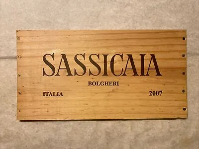 1 Rare Wine Wood Panel Sassicaia Bolgheri Italy Vintage CRATE BOX SIDE 2/24 A707 • $8.95