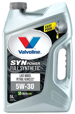 $71.95 • Buy Valvoline Full Synthetic SynPower DX-1 Engine Oil 5W-30 5L 1299.05
