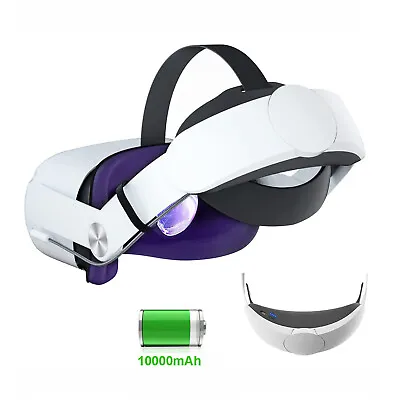 W/ 10000mAh Battery Power Pack VR Elite Head Strap Band For Meta Oculus Quest 2 • $22.99