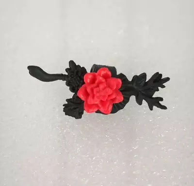 Monster High Replacement Jinafire Long Gloom Bloom Leg Wrap Red Black Flowers • $19.99