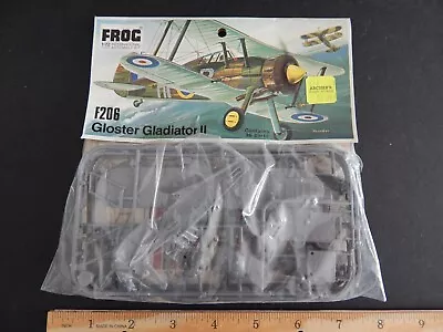 Vintage Frog 1/72  Gloster Gladiator II  Factory Header Bag Free Ship See Pics • $15