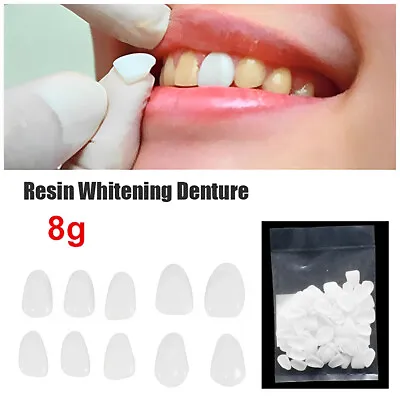 1 Bag Ultra Thin Whitening Denture Patch Fake Teeth Gap Temporary Repair Veneers • £6.16