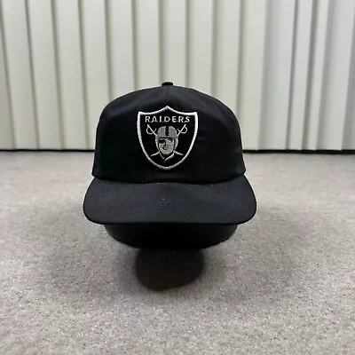 Vintage LA Raiders Snapback Cap Hat Black Adjustable One Size AnnCo NFL Football • $119.99