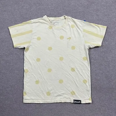 Pink Dolphin T Shirt Mens Size M Yellow Short Sleeve Polkadot Logo Streetwear • $6.26