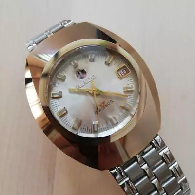 Vintage Rado Balboa Automatic Winding Gold Dial Date Mens Watch • $180