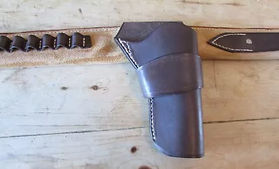 New Genuine Leather Gun-belt & Holster John Wayne Style Western Cowboy Gift. • £120